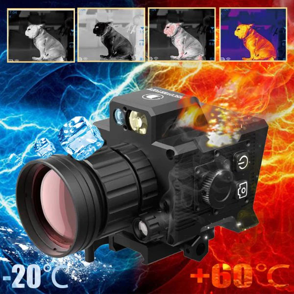 DTS642 Monocular Tactical Reticle Thermal Imaging 4 Pseudo-Color 640X512 Infrared WIFI Shockproof Hunting Clip-on Thermal